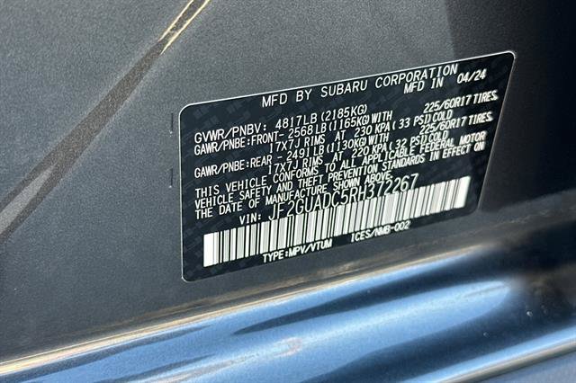 Used 2024 Subaru Crosstrek 2.0i Premium AWD/4WD image 34