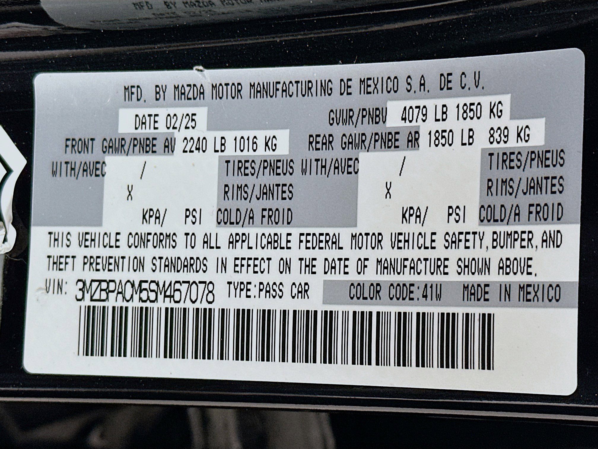 Used 2025 MAZDA MAZDA3 s image 12