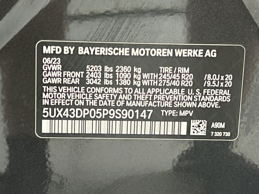 Certified 2023 BMW X3 sDrive30i w/ M Sport Package RWD image 34