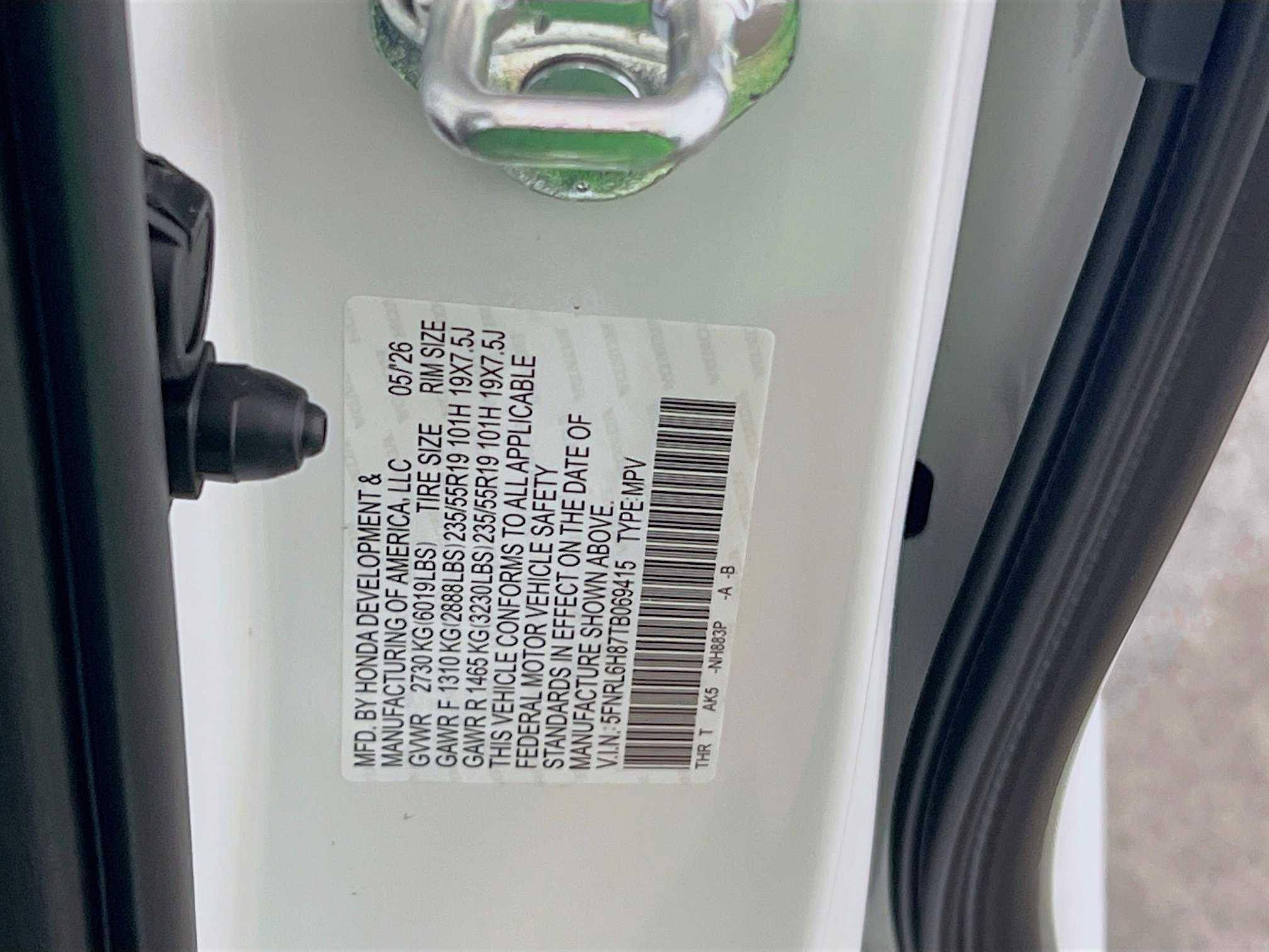 New 2026 Honda Odyssey Touring image 21