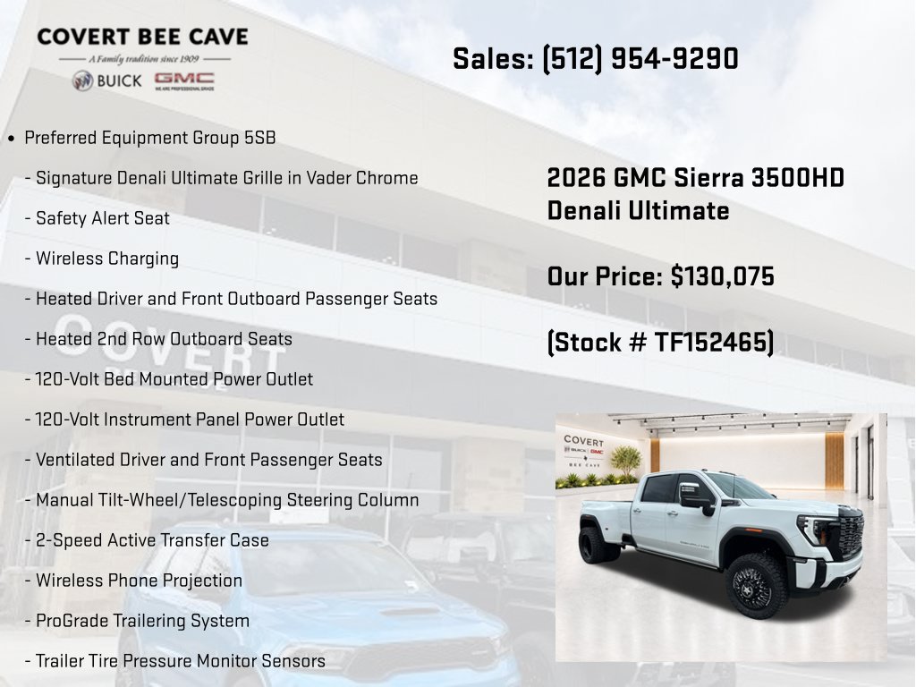 New 2026 GMC Sierra 3500 Denali Ultimate AWD/4WD image 14