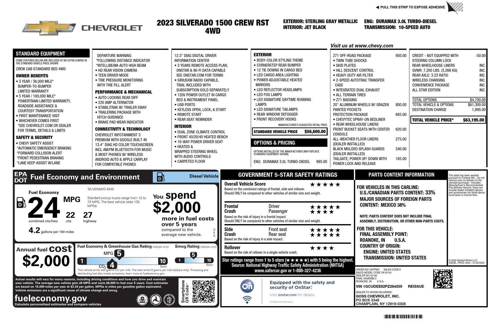 Used 2023 Chevrolet Silverado 1500 RST w/ Z71 Off-Road Package image 20