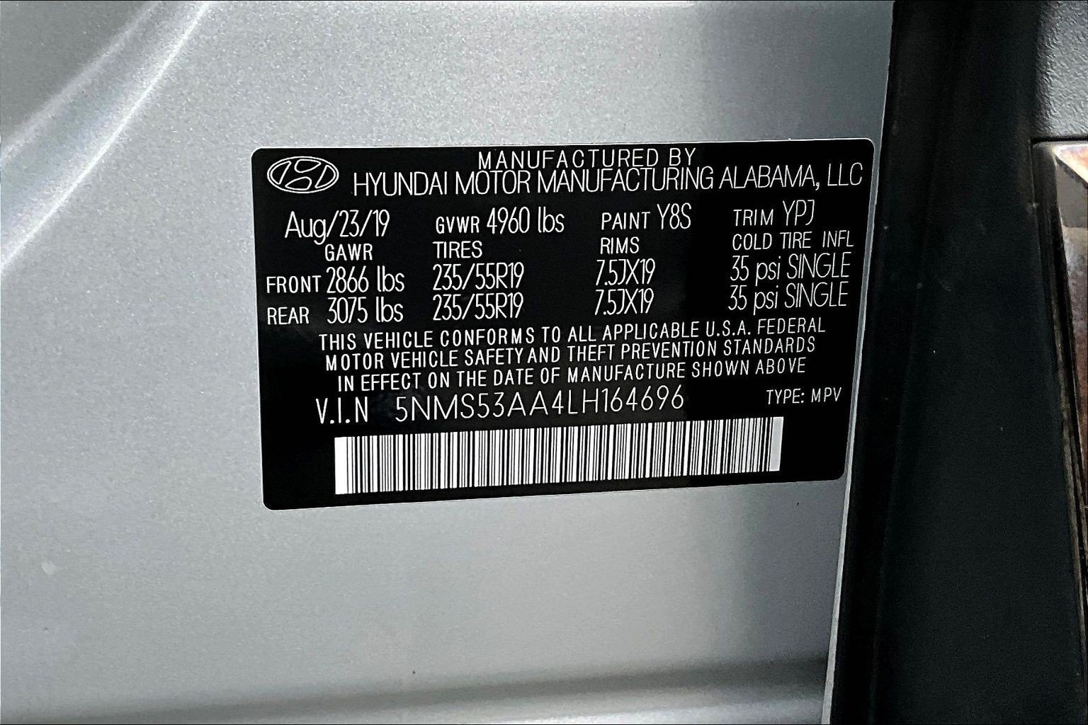 Used 2020 Hyundai Santa Fe Limited FWD image 20