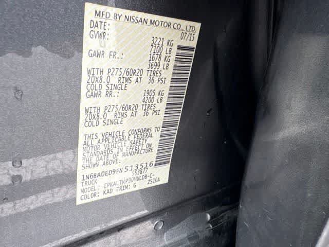 Used 2015 Nissan Titan SV w/ SV Value Truck Package RWD image 24