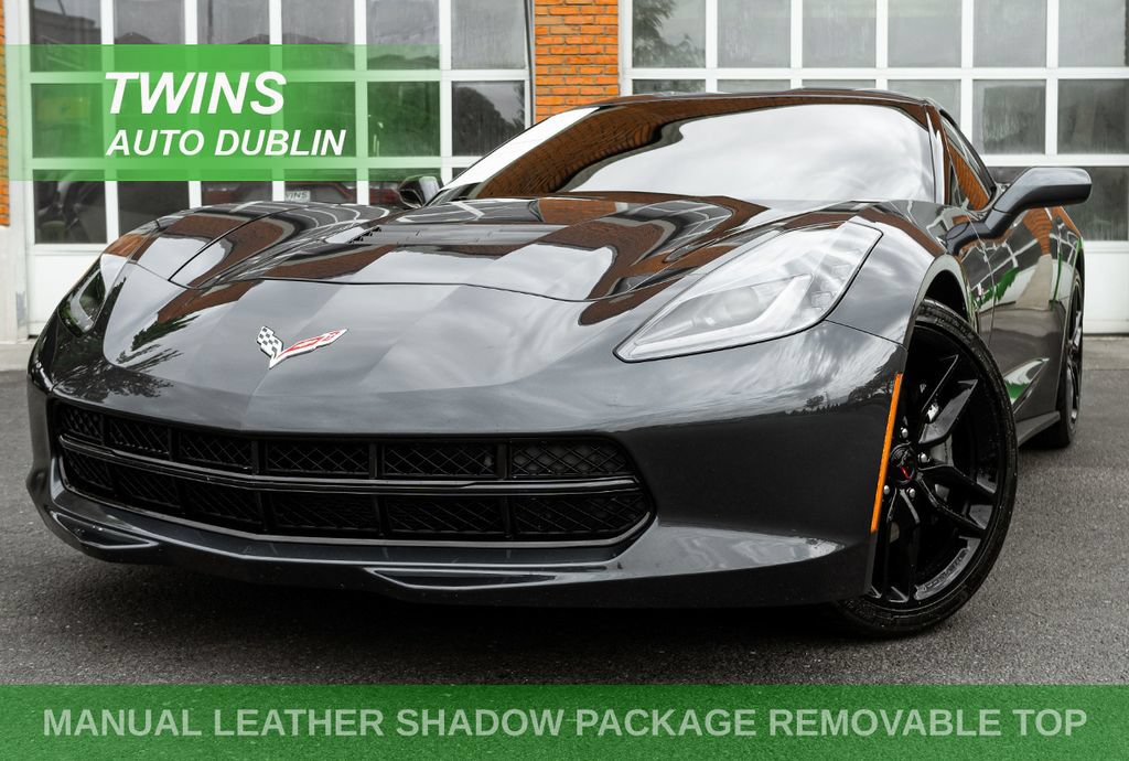 Used 2019 Chevrolet Corvette Stingray Coupe w/ Carbon Flash Badge Package RWD image 1