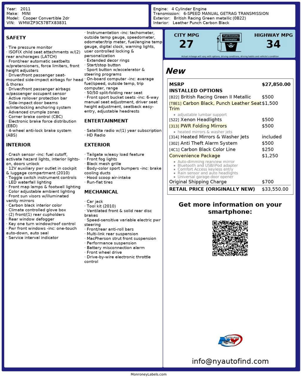 Used 2011 MINI Cooper S w/ Convenience Pkg image 23