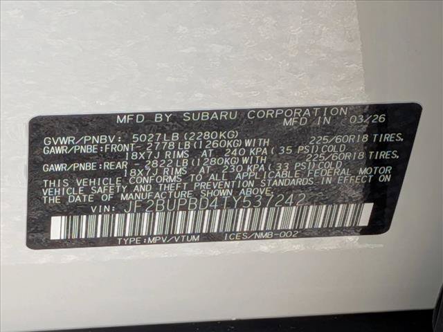 New 2026 Subaru Outback Premium AWD/4WD image 19