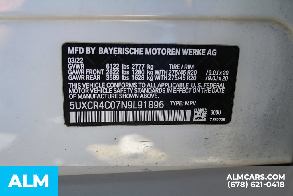 Used 2022 BMW X5 sDrive40i w/ Parking Assistance Package RWD image 40