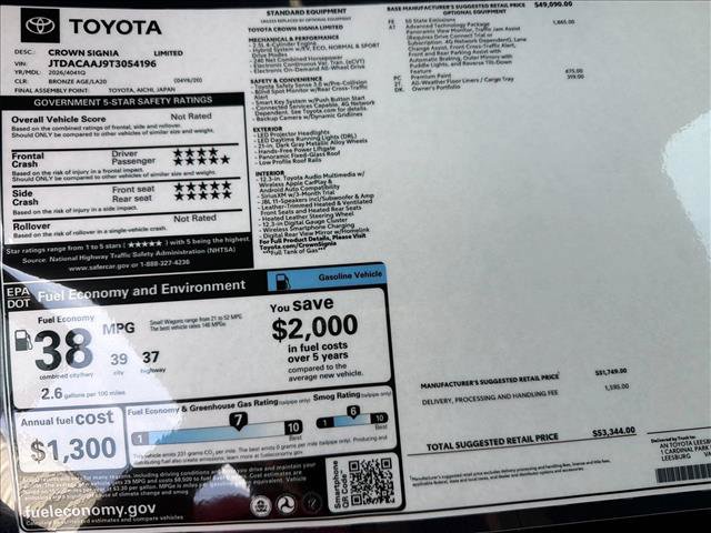 New 2026 Toyota Crown Signia AWD/4WD image 25