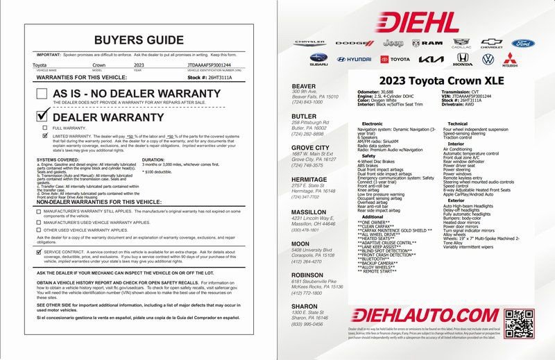 Used 2023 Toyota Crown XLE image 38