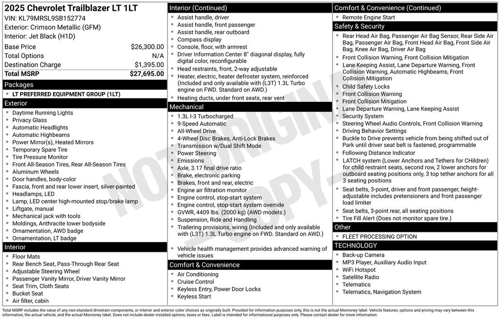 Used 2025 Chevrolet TrailBlazer LT AWD/4WD image 6