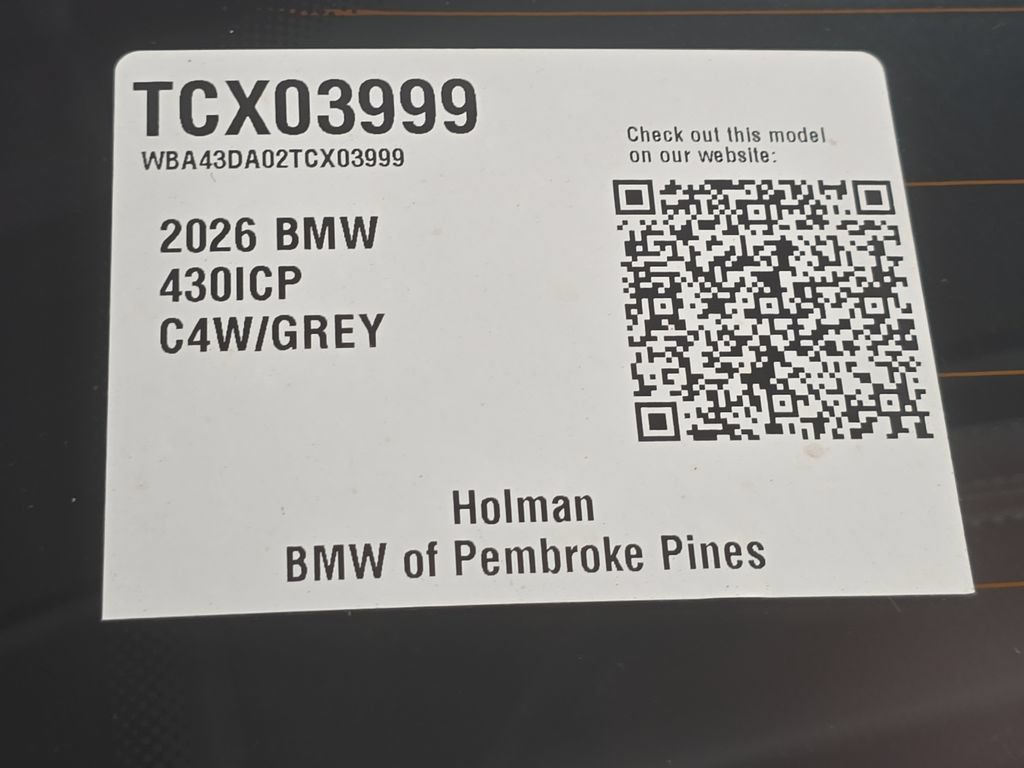 Used 2026 BMW 430i Coupe w/ Parking Assistance Package RWD image 24