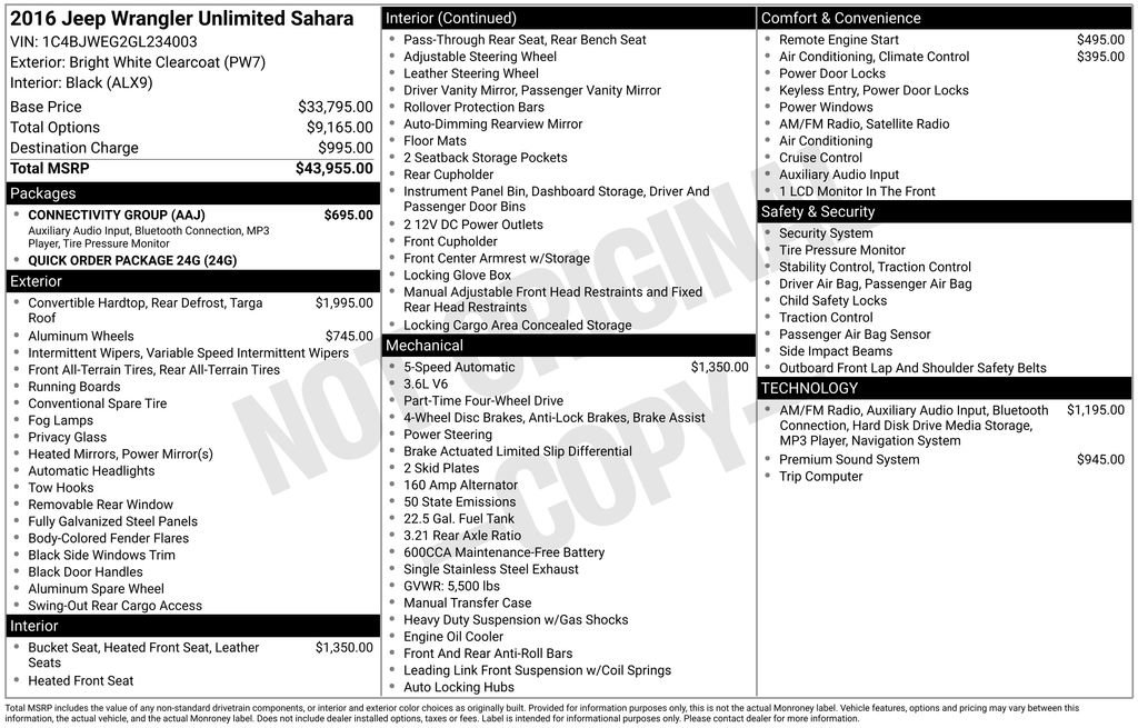 Used 2016 Jeep Wrangler Unlimited Sahara w/ Connectivity Group video 2