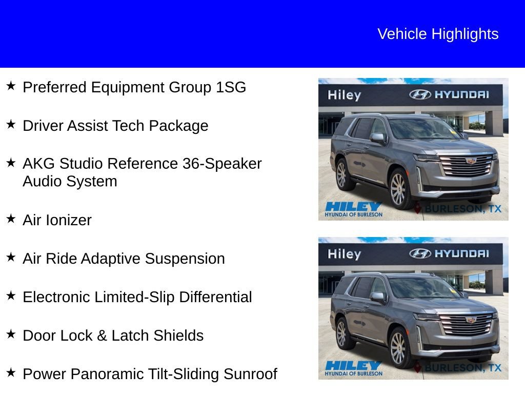 Used 2021 Cadillac Escalade Premium Luxury Platinum AWD/4WD image 10