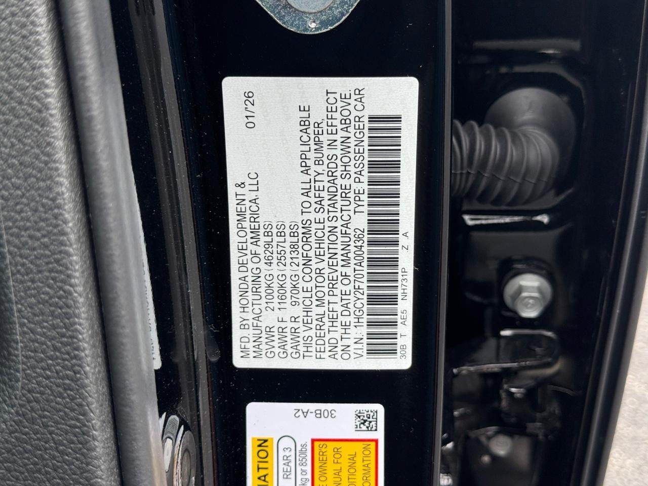 Certified 2026 Honda Accord Sport image 27