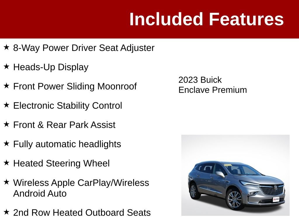 Used 2023 Buick Enclave Premium w/ Experience Buick Package AWD/4WD image 4
