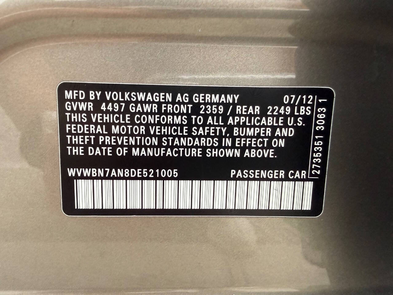 Used 2013 Volkswagen CC Sport FWD image 29