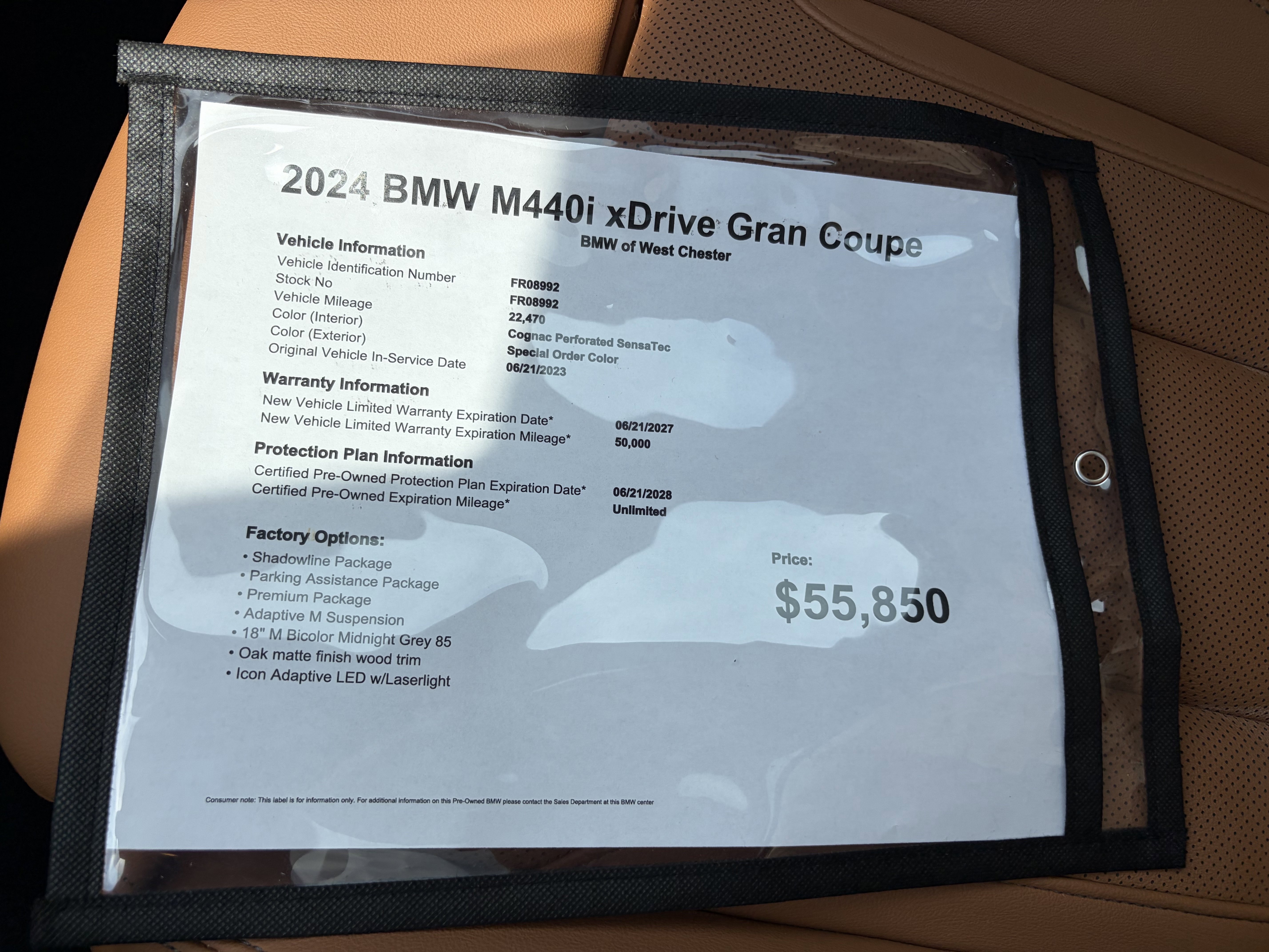 Certified 2024 BMW M440i xDrive Gran Coupe w/ Premium Package AWD/4WD image 18