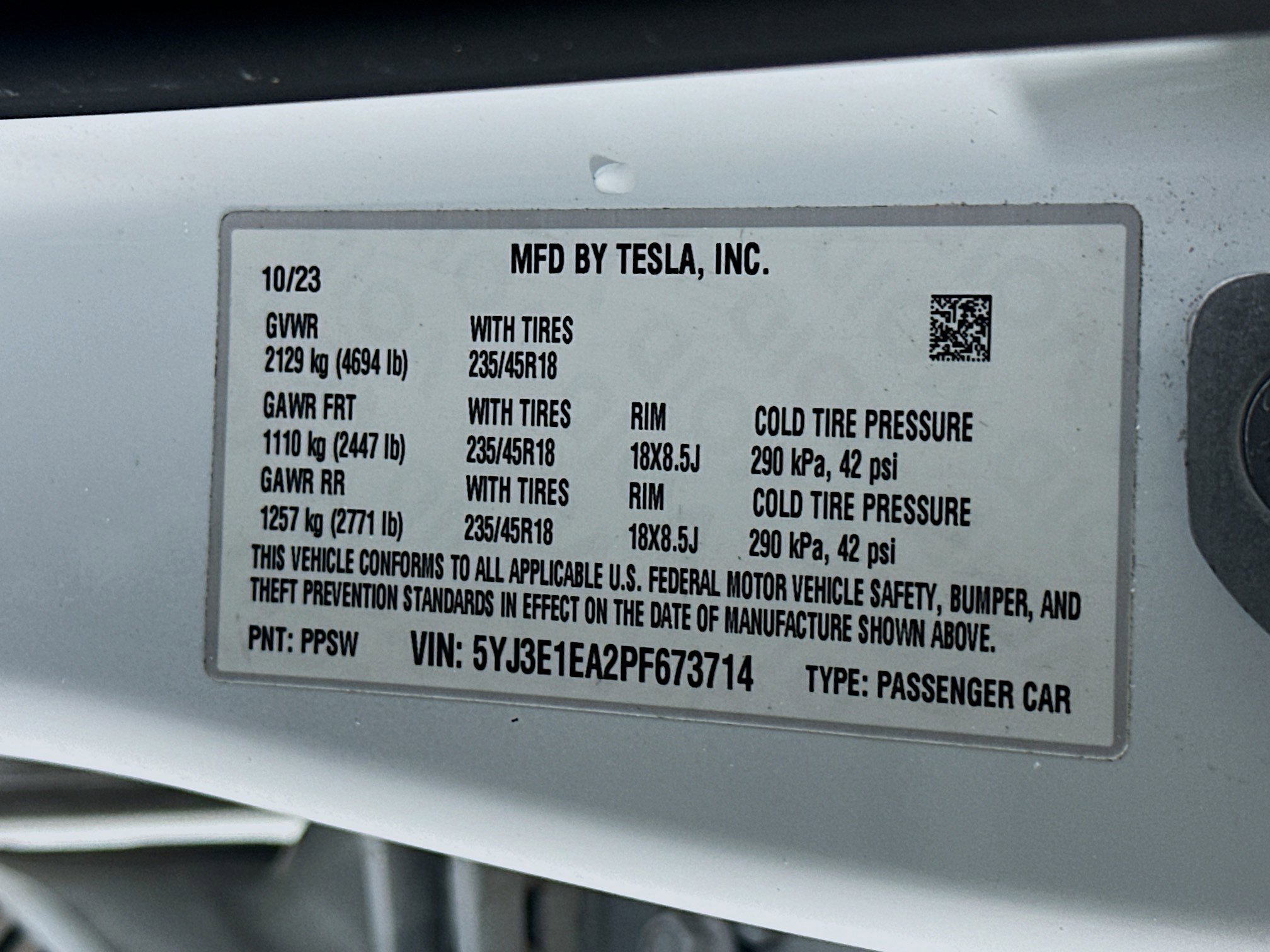 Used 2023 Tesla Model 3 Standard Range RWD image 12