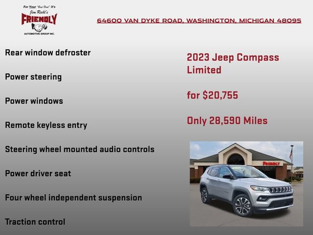 Used 2023 Jeep Compass Limited AWD/4WD image 10