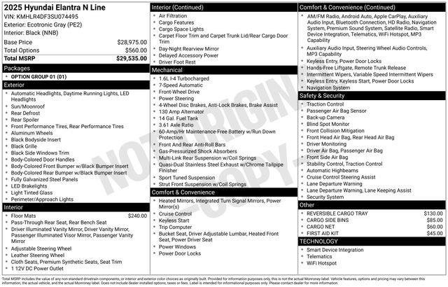 New 2025 Hyundai Elantra N Line image 4