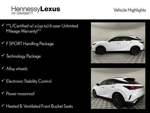 Used 2024 Lexus RX 350 F Sport w/ Convenience Package image 12