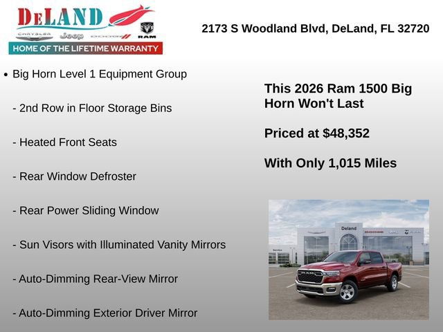 New 2026 RAM 1500 Big Horn AWD/4WD image 6