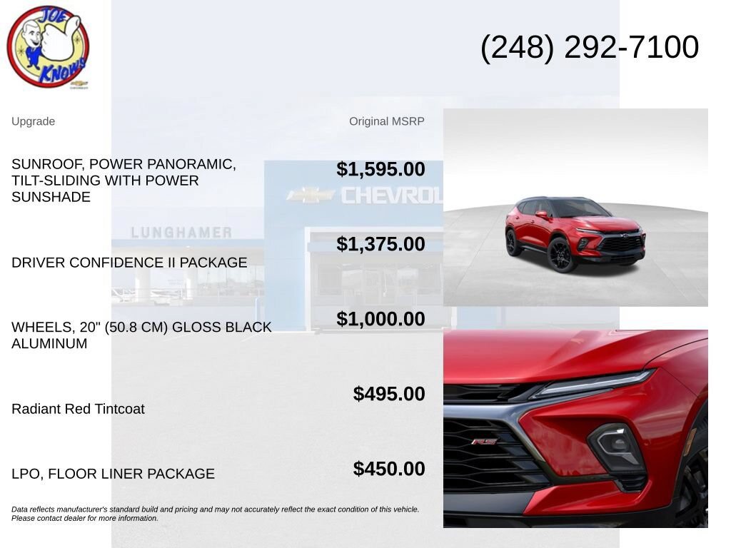 New 2026 Chevrolet Blazer RS w/ Driver Confidence II Package AWD/4WD image 5
