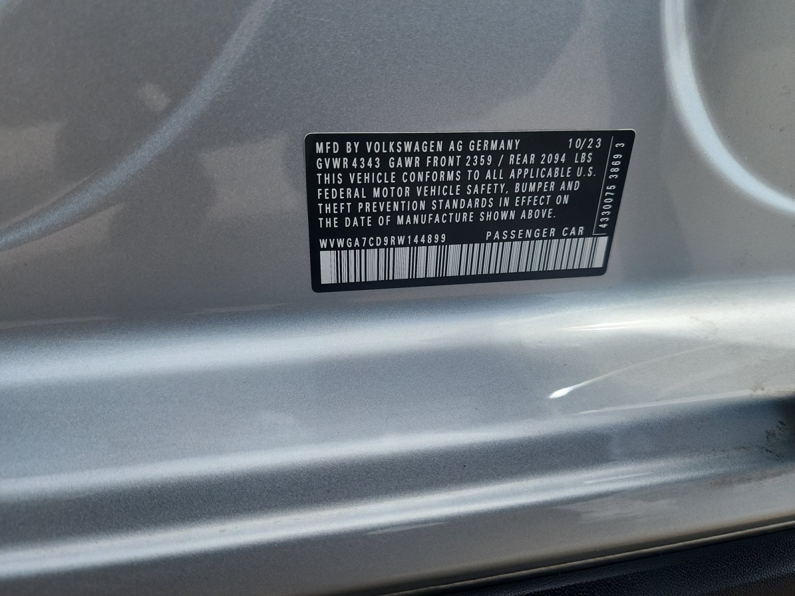 Certified 2024 Volkswagen GTI S FWD image 25