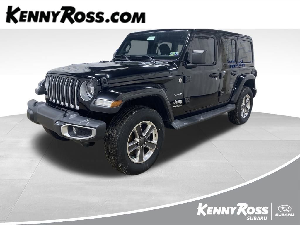 Used 2021 Jeep Wrangler Unlimited Sahara w/ Uconnect 4C Nav & Sound Group image 1