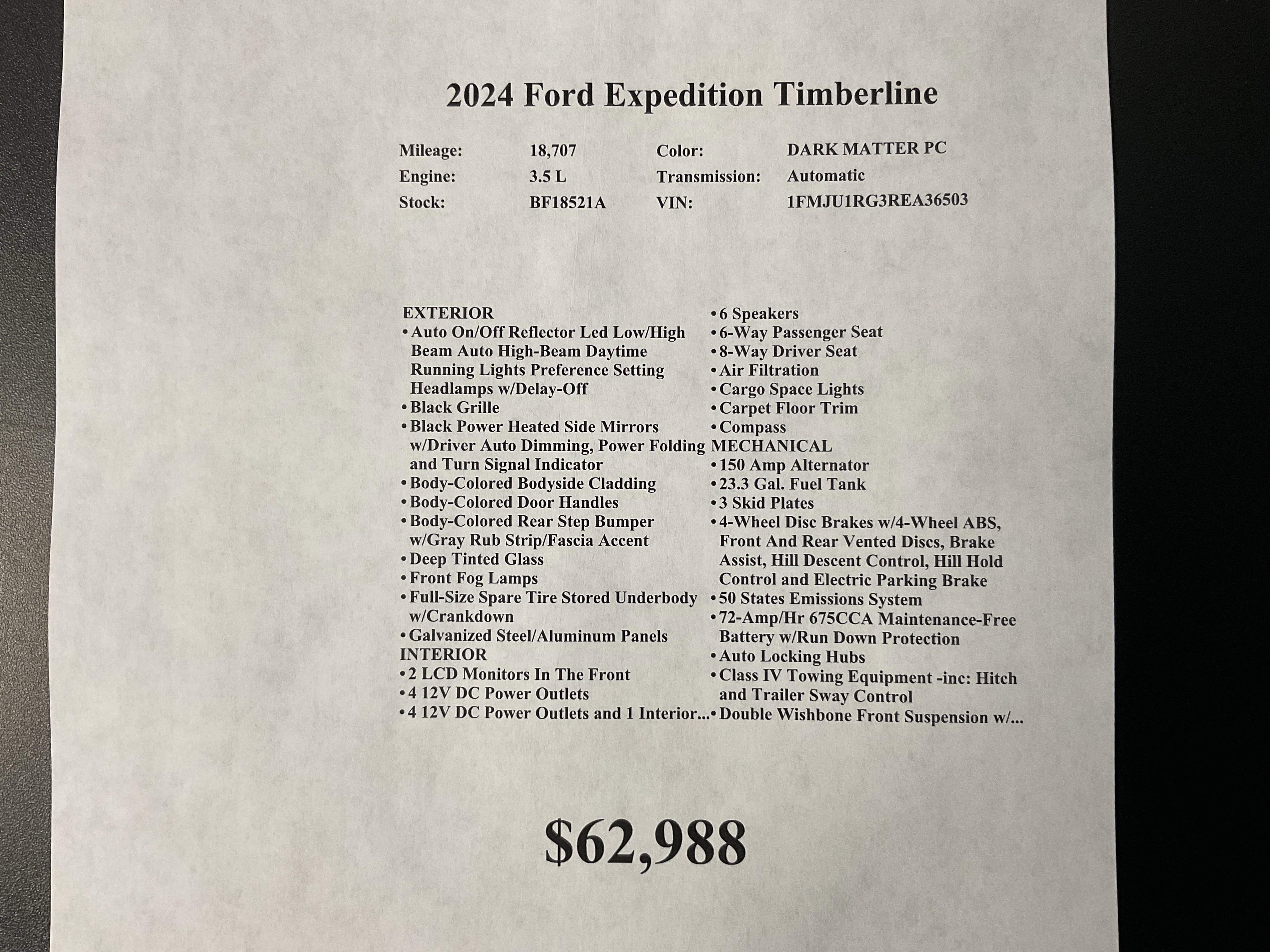 Used 2024 Ford Expedition Timberline image 32