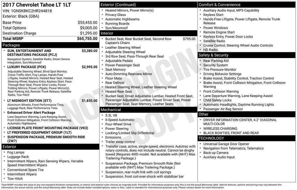 Used 2017 Chevrolet Tahoe LT image 8