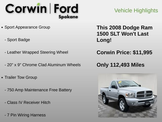 Used 2008 Dodge Ram 1500 Truck SLT w/ Sport Appearance Group image 12
