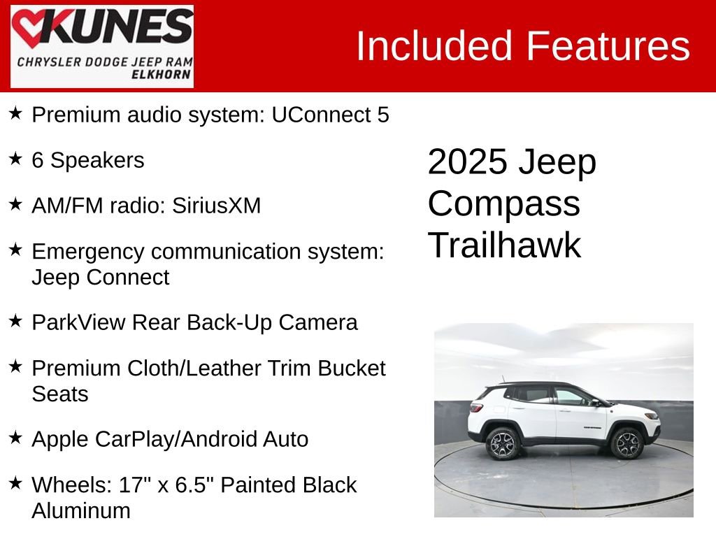 Used 2025 Jeep Compass Trailhawk AWD/4WD image 3