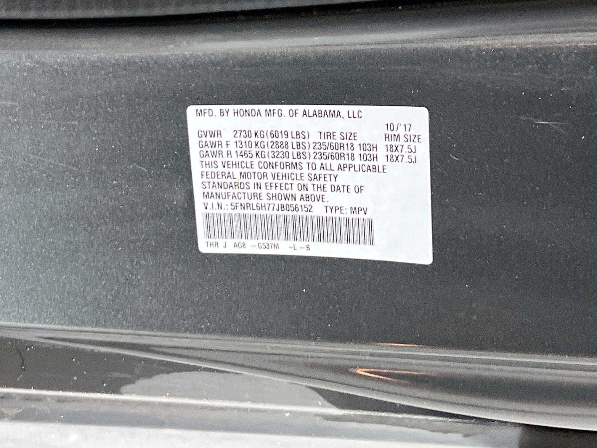 Used 2018 Honda Odyssey EX-L image 33
