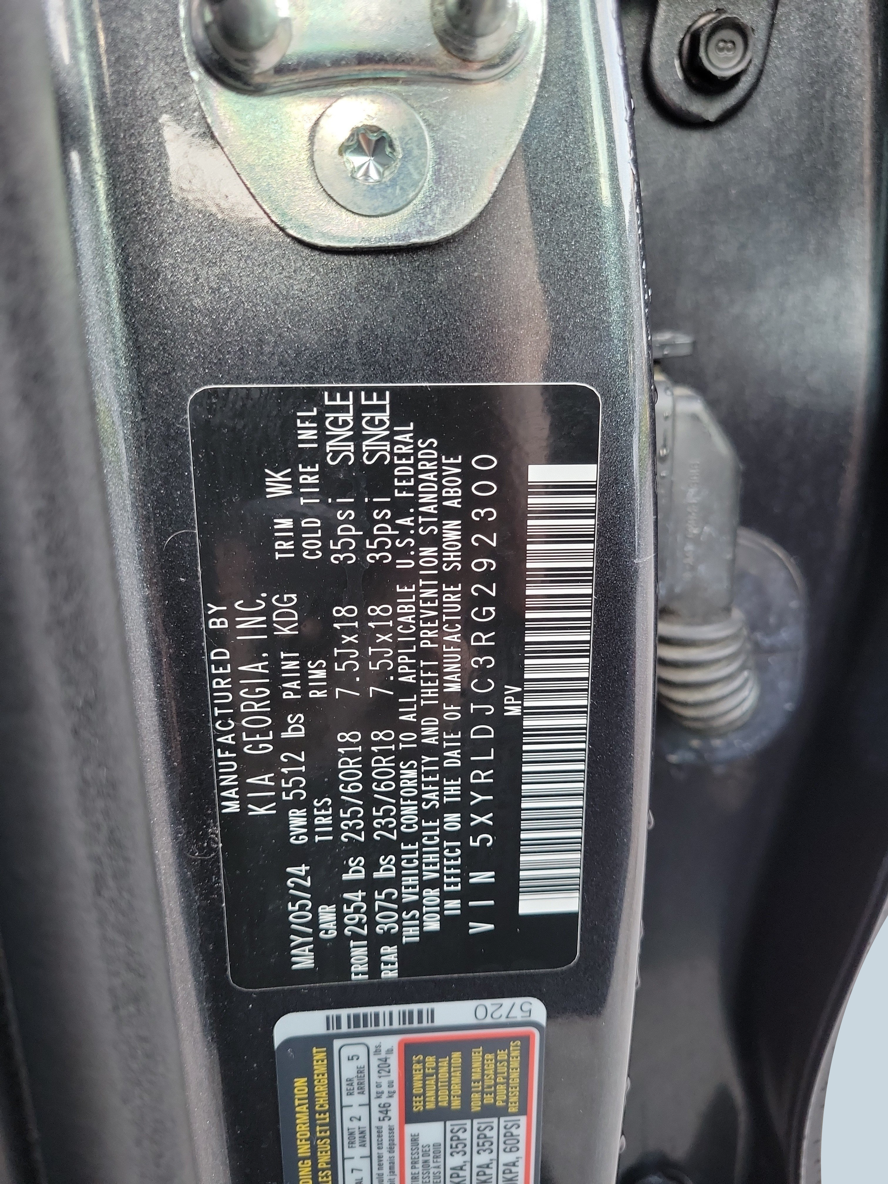 Certified 2024 Kia Sorento S AWD/4WD image 29