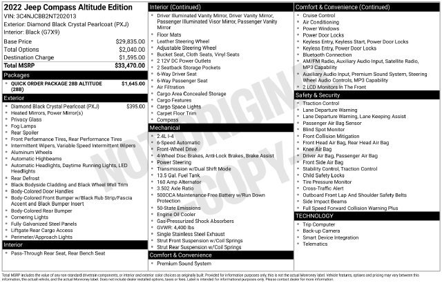 Used 2022 Jeep Compass Latitude FWD image 7