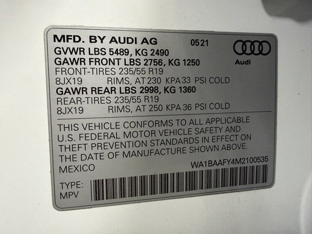 Used 2021 Audi Q5 2.0T Premium Plus w/ Premium Plus Package image 32
