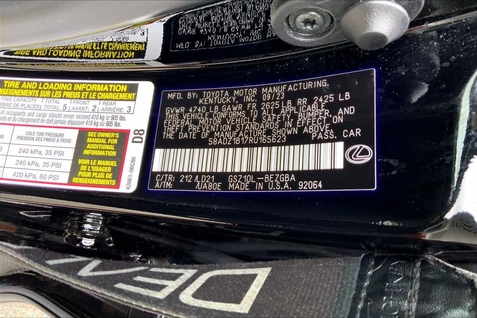 Certified 2024 Lexus ES 350 w/ Premium Package FWD image 34