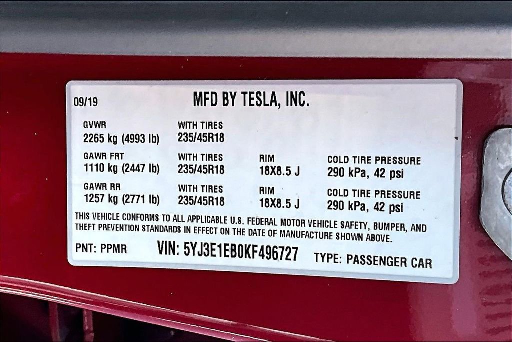 Used 2019 Tesla Model 3 Long Range image 31