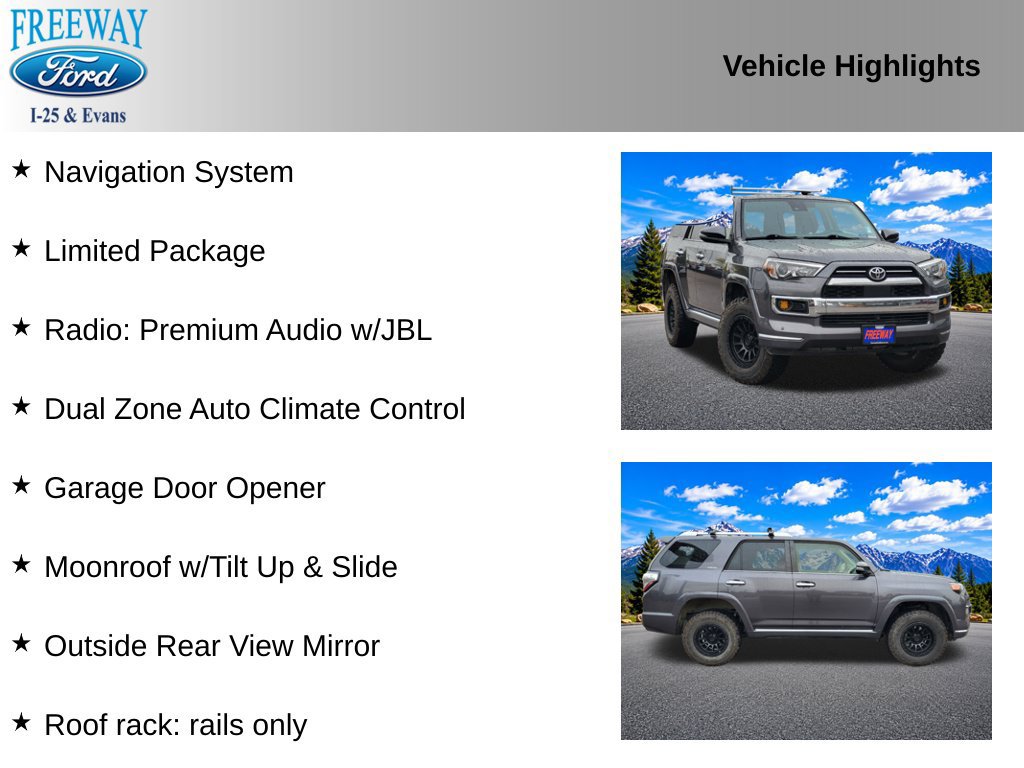 Used 2022 Toyota 4Runner Limited AWD/4WD image 2
