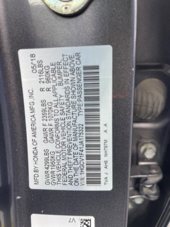 Used 2018 Honda Accord EX image 17