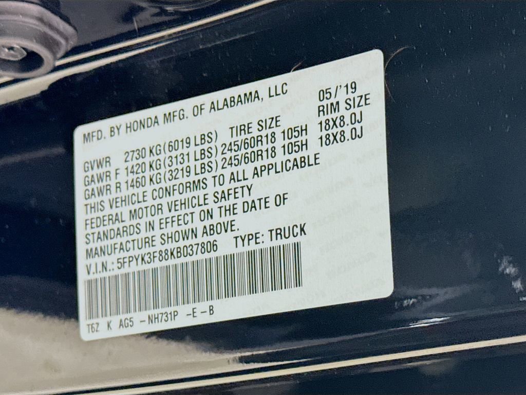 Used 2019 Honda Ridgeline Black Edition image 17