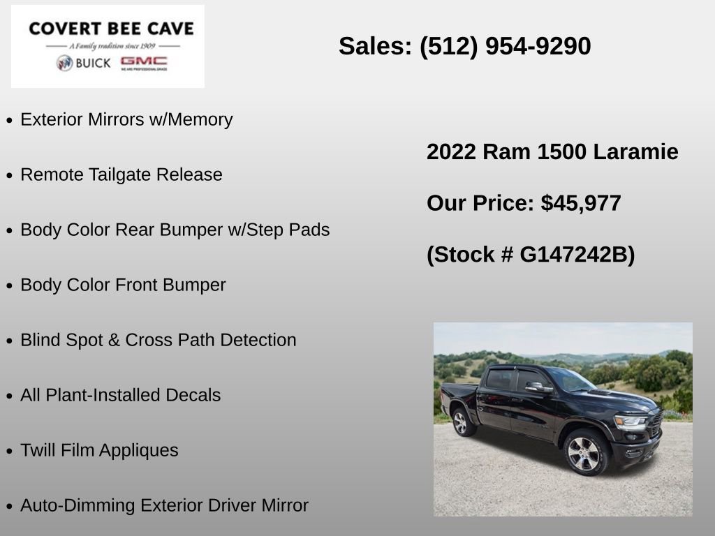 Used 2022 RAM 1500 Laramie w/ Sport Appearance Package AWD/4WD image 30