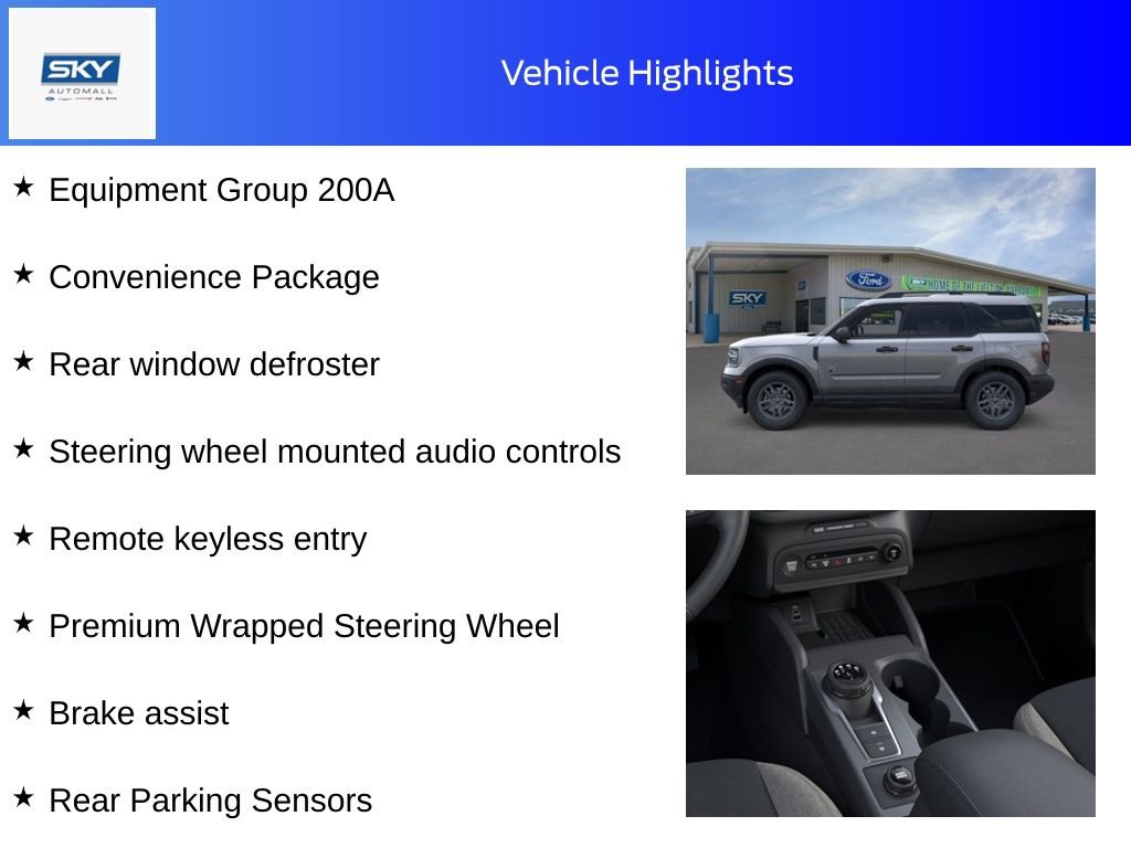 New 2025 Ford Bronco Sport Big Bend w/ Convenience Package image 11