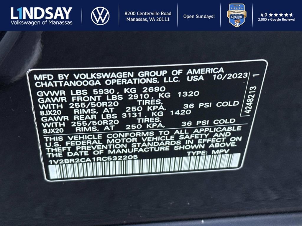 Used 2024 Volkswagen Atlas SEL image 25