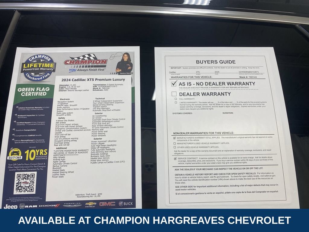 Certified 2024 Cadillac XT5 Premium Luxury w/ LPO, Floor Liner Package AWD/4WD image 43