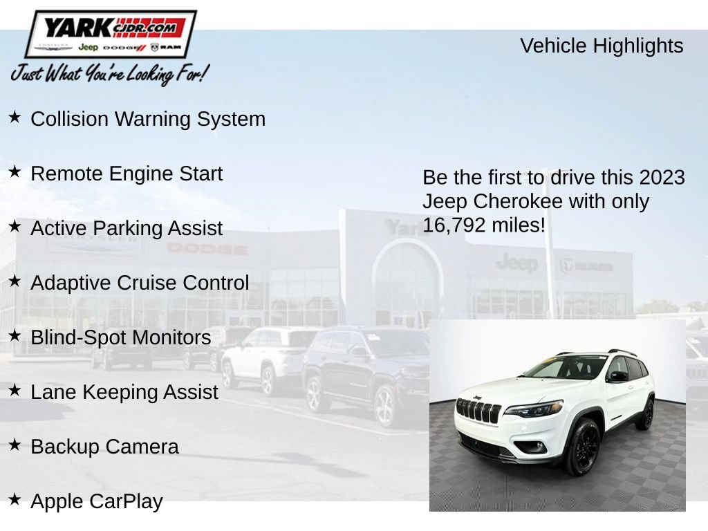 Certified 2023 Jeep Cherokee Altitude Lux AWD/4WD image 12