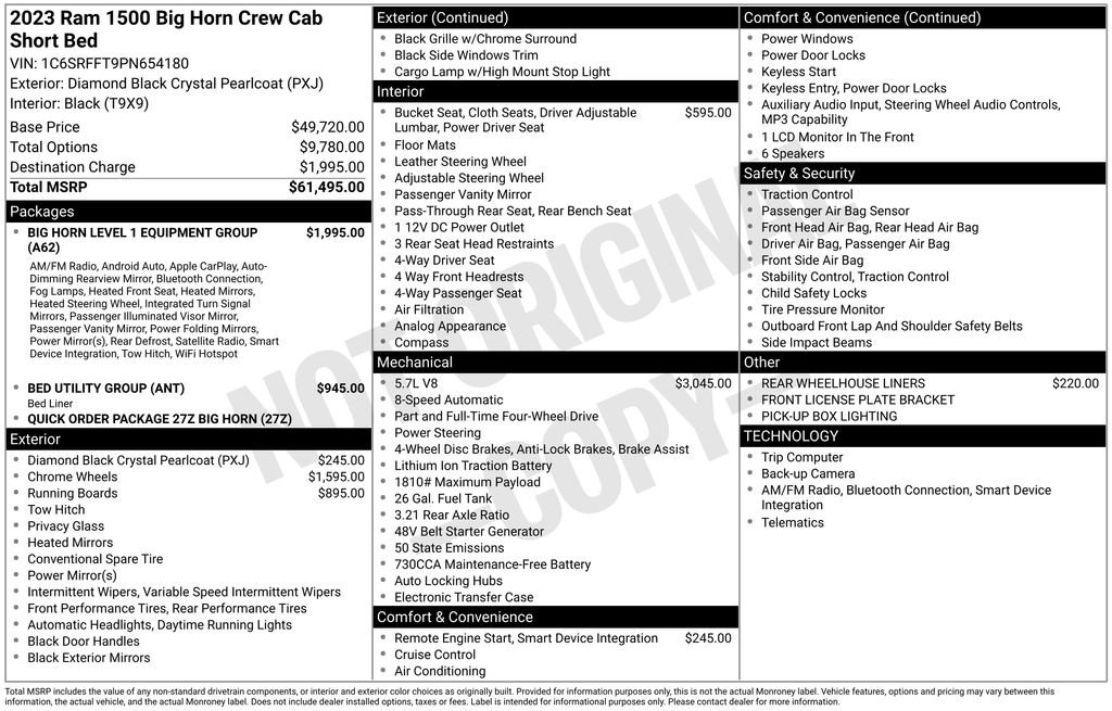 Used 2023 RAM 1500 Big Horn AWD/4WD image 15