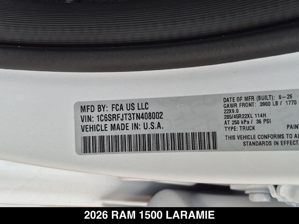 New 2026 RAM 1500 Laramie w/ Night Edition AWD/4WD image 26